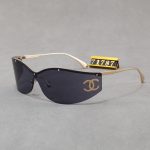Chanel Women's Rim‑less Wraparound Integrated Sunglasses