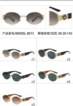 Versace Medusa‑Logo Metal Round Sunglasses - Image 8
