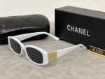 Chanel Wide‑Temple Sunglasses with Double‑C Metal Logo, Hollow‑Out Decoration / Quilted‑Pattern Temples - Image 11