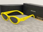 Prada Vintage Oval Small‑Frame Sunglasses,Cat‑Eye /Metal Frame - Image 13