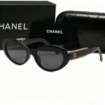 Chanel Vintage Cat‑Eye Fashion Sunglasses, Bow Decor / Chain‑Trimmed - Image 10