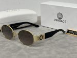 Versace Medusa‑Logo Metal Round Sunglasses