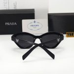 Prada Triangle‑Logo Vintage Sunglasses,Wrap Cat‑Eye/Pointed Cat‑Eye - Image 7