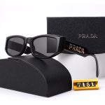 Prada Metal‑Letter Logo Gradient Sunglasses, Cat‑Eye/Narrow Square Frame - Image 4