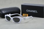 Chanel Vintage Cat‑Eye Fashion Sunglasses, Bow Decor / Chain‑Trimmed - Image 5