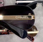 Chanel Fashion Retro Rimless Metal Rounded Narrow Square Sunglasses - Image 2