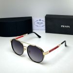 Prada Vintage Double‑Bridge Aviator Gradient Sunglasses,Polygonal/Round/Square Frame - Image 4