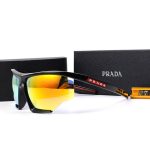 Prada Sports Wind‑Proof Colorful Reflective Sunglasses, Split / One‑Piece Cycling Eye‑Protection Shades