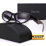 Prada Triangle‑Logo Vintage Sunglasses,Wrap Cat‑Eye/Pointed Cat‑Eye - Image 9