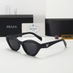 Prada Triangle‑Logo Vintage Sunglasses,Wrap Cat‑Eye/Pointed Cat‑Eye - Image 5