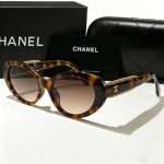 Chanel Vintage Cat‑Eye Fashion Sunglasses, Bow Decor / Chain‑Trimmed - Image 11