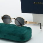 Gucci Vintage All‑Over GG Pattern Temple Metal Small‑Frame Sunglasses,Oval/Cat‑Eye - Image 15