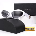 Prada Triangle‑Logo Vintage Sunglasses,Wrap Cat‑Eye/Pointed Cat‑Eye - Image 10