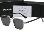 Prada Vintage Double‑Bridge Aviator Gradient Sunglasses,Polygonal/Round/Square Frame - Image 20