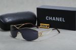 Chanel Double‑C logo One‑Piece Lens Fashion Sunglasses,Rhinestone Decorated/ Contrast‑Color - Image 4