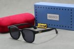 Gucci Vintage Fashion Trend Double‑G Logo Temple Square Frame Sunglasses