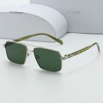 Prada Vintage Double‑Bridge Aviator Gradient Sunglasses,Polygonal/Round/Square Frame - Image 16