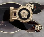 Versace Medusa‑Logo Metal Round Sunglasses - Image 2