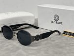 Versace Medusa‑Logo Metal Round Sunglasses - Image 5