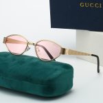 Gucci Vintage All‑Over GG Pattern Temple Metal Small‑Frame Sunglasses,Oval/Cat‑Eye - Image 5