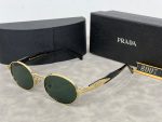 Prada Vintage Oval Small‑Frame Sunglasses,Cat‑Eye /Metal Frame