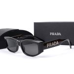 Prada Metal‑Letter Logo Gradient Sunglasses, Cat‑Eye/Narrow Square Frame - Image 5