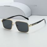 Prada Vintage Double‑Bridge Aviator Gradient Sunglasses,Polygonal/Round/Square Frame - Image 13