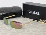 Chanel Fashion Retro Rimless Metal Rounded Narrow Square Sunglasses - Image 10