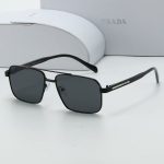 Prada Vintage Double‑Bridge Aviator Gradient Sunglasses,Polygonal/Round/Square Frame - Image 17