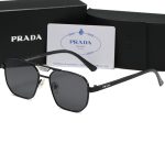 Prada Vintage Double‑Bridge Aviator Gradient Sunglasses,Polygonal/Round/Square Frame - Image 22