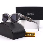 Prada Metal‑Letter Logo Gradient Sunglasses, Cat‑Eye/Narrow Square Frame - Image 9