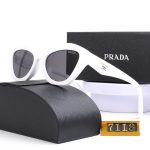 Prada Triangle‑Logo Vintage Sunglasses,Wrap Cat‑Eye/Pointed Cat‑Eye - Image 15