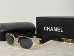 Chanel Hollow‑Out Double‑C Metal  Logo Gradient Sunglasses - Image 8