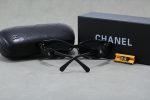 Chanel Vintage Cat‑Eye Fashion Sunglasses, Bow Decor / Chain‑Trimmed - Image 3