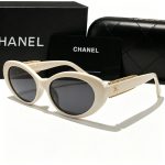 Chanel Vintage Cat‑Eye Fashion Sunglasses, Bow Decor / Chain‑Trimmed - Image 12