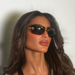 Chanel Fashion Retro Rimless Metal Rounded Narrow Square Sunglasses - Image 14