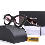 Prada Triangle‑Logo Vintage Sunglasses,Wrap Cat‑Eye/Pointed Cat‑Eye - Image 16
