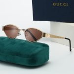 Gucci Vintage All‑Over GG Pattern Temple Metal Small‑Frame Sunglasses,Oval/Cat‑Eye - Image 7