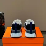 Hermès Bouncing Sneakers, Mesh-Suede Casual Shoes, Unisex Cushioned Chunky Sole Trainers - Image 3