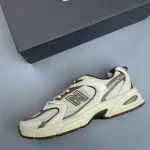 New Balance 530 Retro Running Shoes in Cream & Brown - Image 2