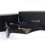 Prada Triangle‑Logo Vintage Sunglasses,Wrap Cat‑Eye/Pointed Cat‑Eye - Image 2