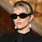 Chanel Vintage Cat‑Eye Fashion Sunglasses, Bow Decor / Chain‑Trimmed - Image 14