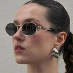 Prada Vintage Oval Small‑Frame Sunglasses,Cat‑Eye /Metal Frame - Image 11
