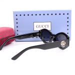 Gucci Wide Temple Sunglasses,Rhinestone Full‑Print Logo Square/3D Metal Logo Temple Polygonal Cat‑Eye - Image 8