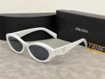 Prada Vintage Oval Small‑Frame Sunglasses,Cat‑Eye /Metal Frame - Image 17