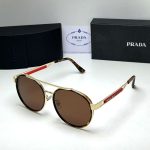 Prada Vintage Double‑Bridge Aviator Gradient Sunglasses,Polygonal/Round/Square Frame - Image 11