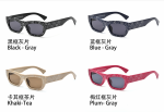 Gucci Wide Temple Sunglasses,Rhinestone Full‑Print Logo Square/3D Metal Logo Temple Polygonal Cat‑Eye - Image 2