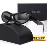 Prada Triangle‑Logo Vintage Sunglasses,Wrap Cat‑Eye/Pointed Cat‑Eye