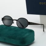Gucci Vintage All‑Over GG Pattern Temple Metal Small‑Frame Sunglasses,Oval/Cat‑Eye - Image 11
