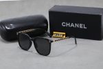 Chanel Fashion Large‑Frame Sunglasses with Letter‑Decorated / Chain‑Decorated Temples - Image 5